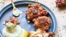 Lobster Corn Fritters with Tarragon Aioli