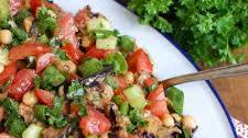 Mediterranean Eggplant Chickpea Salad