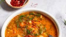 Mediterranean White Bean Soup with Spinach and Fresh Herbs