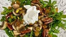 Mushroom, Goat Cheese & Arugula Salad