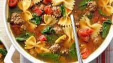One-Pot Spinach Beef Soup
