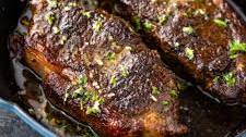Pan-Seared Steak with Garlic Butter