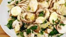 Paris Mushroom Salad with Lemon, Parsley, and Parmesan Recipe