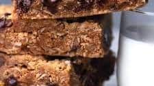 Peanut Butter Oatmeal Chocolate Chip Cookie Bars