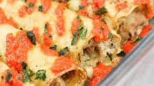 Pesto Chicken Crepes