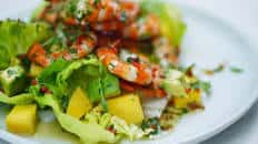 Prawn, mango & avocado salad recipe