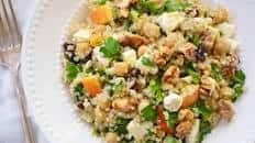 Quinoa Salad with Chickpeas, Feta and Apples