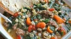 Sausage Barley Soup