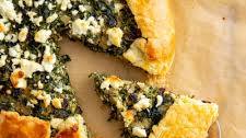 Savory Spinach Tart with Feta & Ricotta (Gluten Free Option!)