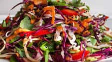Sesame and Miso Rainbow Slaw