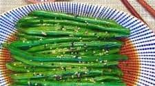 Sesame green bean salad