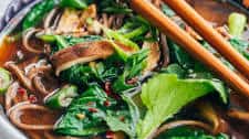 Shiitake and Spinach Miso Soup