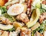 Skinny Chicken and Avocado Caesar Salad