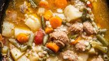 Slow Cooker Sausage Barley Soup