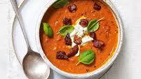 Smoky bacon and tomato soup