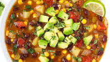 Southwest Black Bean Soup (Easy!)