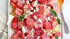 Spicy Watermelon Salad with Feta and Mint