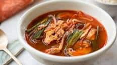 Spicy soup with leftover turkey
