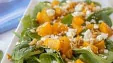 Spinach, Pumpkin, Walnut & Feta Salad