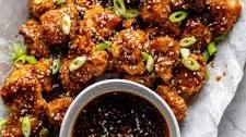 Sticky Sesame Vegan Cauliflower Wings