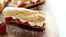 Strawberry Cheesecake Eclairs