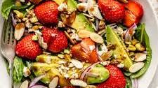 Summer Strawberry Spinach Salad with Avocado