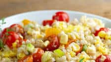 Summertime Corn Tomato Barley Salad