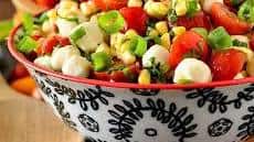 Sweet Corn Caprese Salad