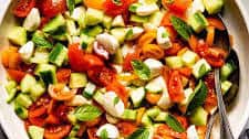 Tomato Cucumber Mozzarella Salad Recipe