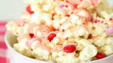 Valentine's Day White Chocolate Popcorn Recipe