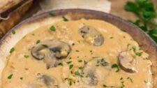 Vegan Creamy Mushroom Barley Soup