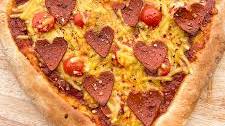 Vegan Heart Pepperoni Pizza
