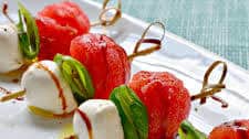 Watermelon Caprese Appetizer