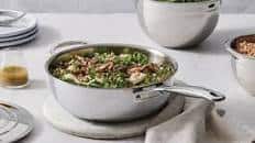 Wild Mushroom and Arugula Farro Salad with Sherry Tarragon Vinaigrette