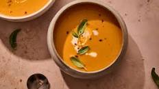 roasted red pepper and tomato soup.