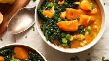 1-Pot Kale Sweet Potato Curry