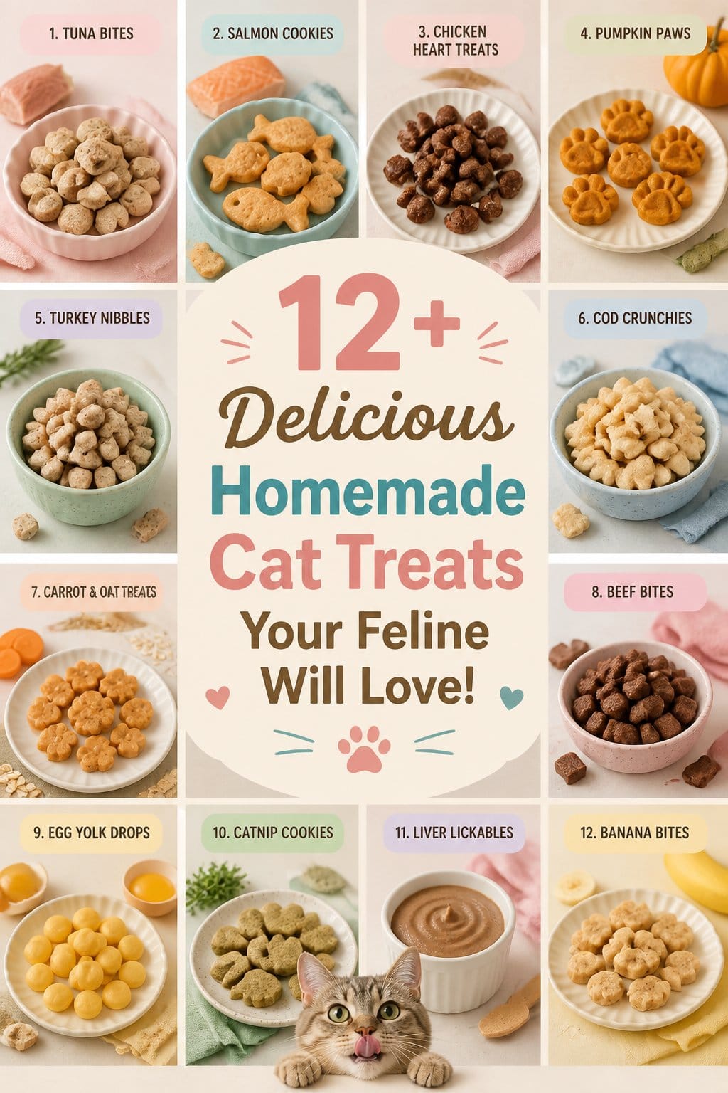 12+ Delicious Homemade Cat Treats Your Feline Will Love! – foodeau.com