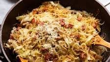 12-Minute Fried Cabbage With Noodles and Bacon