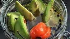 Addictive Spicy Dill Avocado Pickles