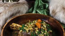 Ale Braised Lamb Shanks with Barley