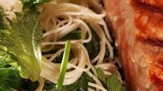Angel hair pasta with fresh shiso-herb mix Recipe