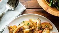 Apple Cider Glazed Chicken & Apples