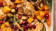 Autumn Roasted Chicken and Butternut Squash Skillet