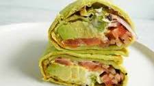Avocado Cottage Cheese Wrap