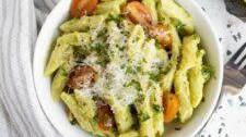 Avocado Garlic Pasta