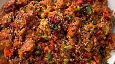 BBQ Chicken Cauliflower Fried Rice