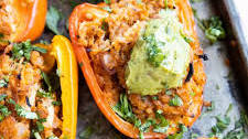 BBQ Chicken Grilled Stuffed Peppers