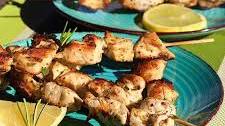 BBQ Lemon herb chicken skewers