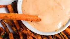Baked Carrot Fries with Sriracha Mayo