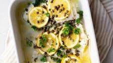 Baked Cod with Lemon and Capers